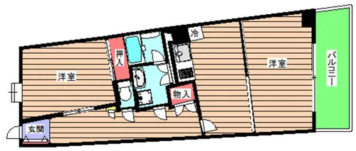 天神橋ハイム【5階】の間取り