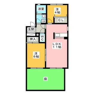 タウンズ碧 B棟【1階】の間取り