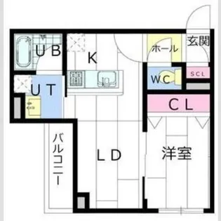 CARRERA環状通東【2階】の間取り