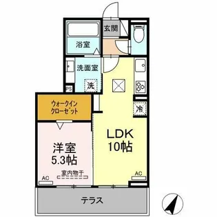 D-square牟呂町【1階】の間取り