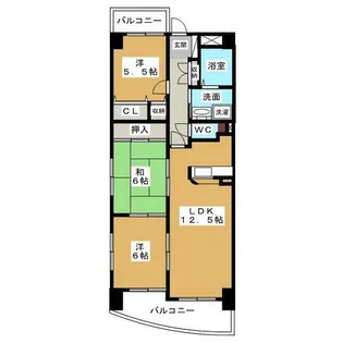 ハイフラッツ213【2階】の間取り