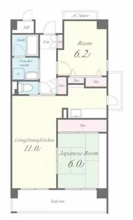 ハートフォードM【506号室】の間取り