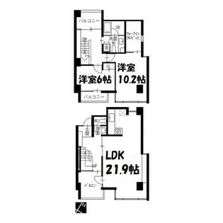 K+M’s【3階】の間取り