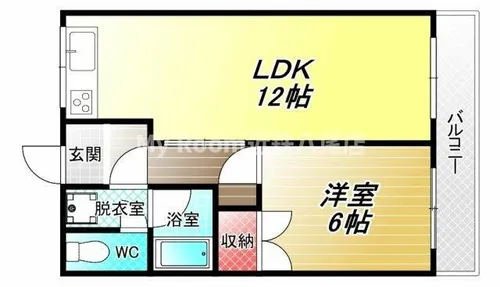 ドゥエル志紀【1階】の間取り