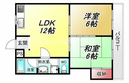 ニュータウン中田【3階】の間取り