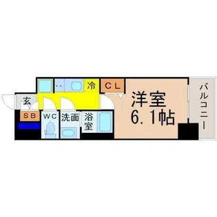 プレサンスSAKAEフロント【8階】の間取り