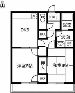 グラシア21B【101号室】の間取り