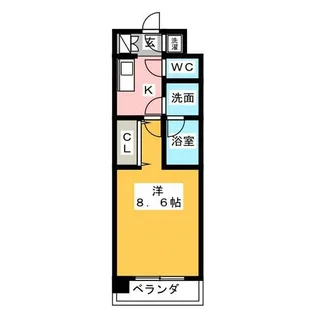 フローラル東別院【12階】の間取り
