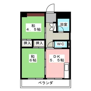 楠団地【4階】の間取り