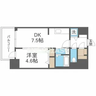 BLAU本町東【0302号室】の間取り