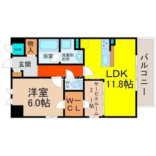 オランジュリー御器所【1階】の間取り