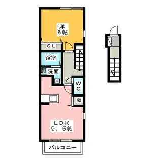 マーブル【2階】の間取り