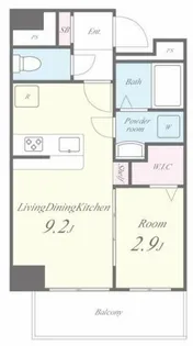 MAHORA天神【203号室】の間取り