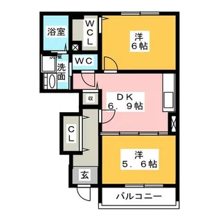 サニーグレイス Ⅳ【1階】の間取り