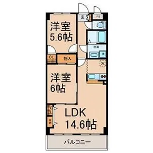 NK六番【4階】の間取り
