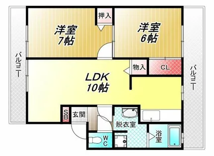 エルセレッソ【2階】の間取り