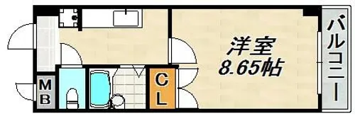 アートプラザ神戸西【4階】の間取り
