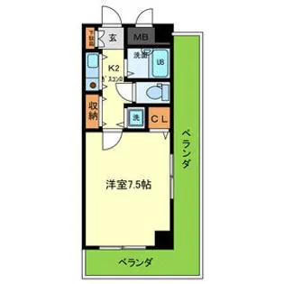 サンモール【4階】の間取り