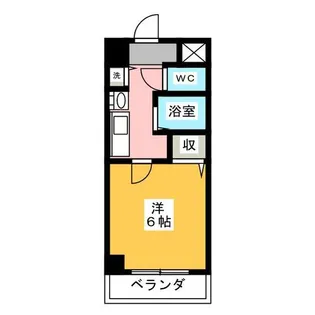 1Kの間取り画像