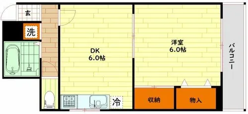 ロワール三恵【2階】の間取り