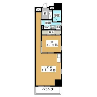 ザ・テラス丸の内【4階】の間取り