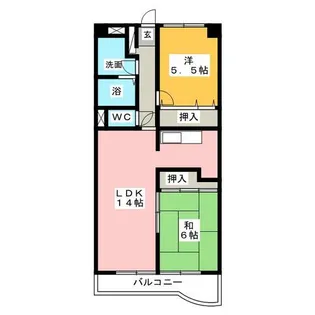 アネスト七宝【2階】の間取り