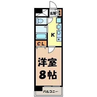 ベル池下【4階】の間取り