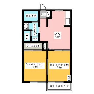 博友館 A棟【1階】の間取り