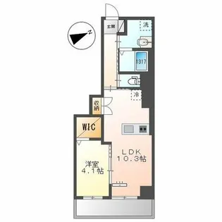 ベルク栄【7階】の間取り