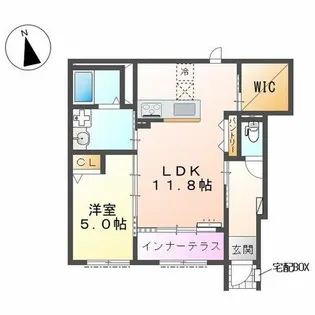 ボナール【101号室】の間取り
