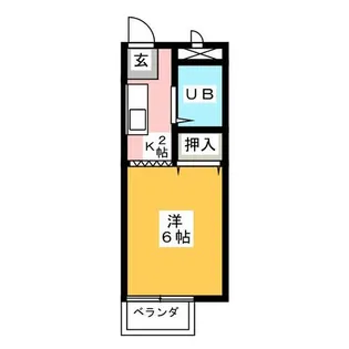 1Rの間取り画像