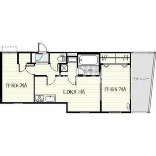 福岡県福岡市南区野間3丁目【マンション】の間取り