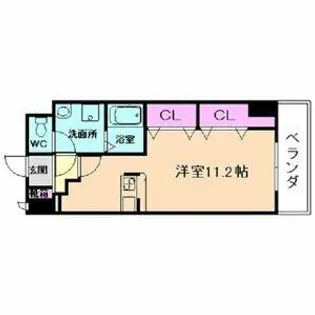 ディオーネ・ジエータ・長堂【2階】の間取り