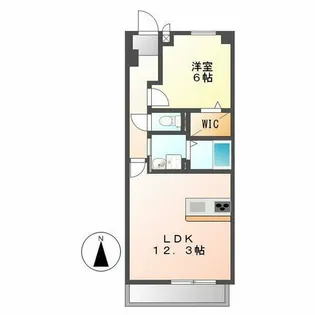 ソレアードⅥ【1階】の間取り