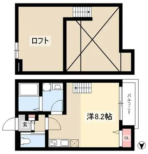 Calm矢田【1階】の間取り