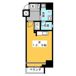 アーデン東別院【8階】の間取り