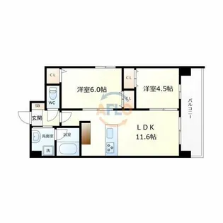 グランマーレ小路駅前【2階】の間取り