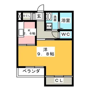 ベリアス プレミール【2階】の間取り