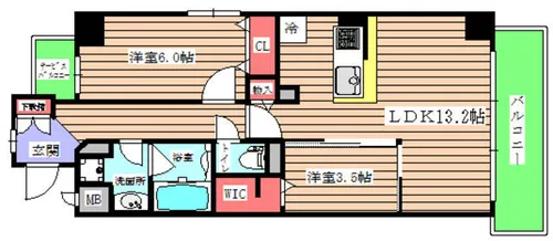 サンセール海老江【3階】の間取り