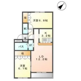 カーサグランデ【1階】の間取り
