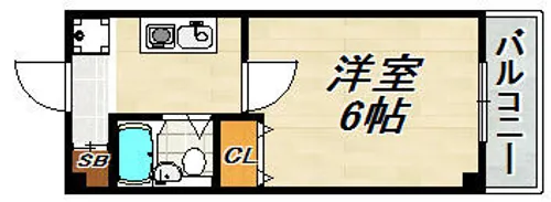 アメニティ須磨【1階】の間取り
