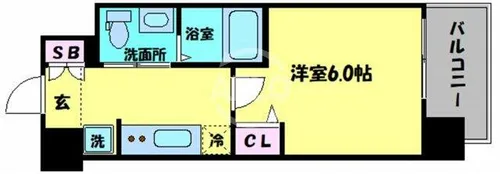 エグゼ大阪ドーム【10階】の間取り