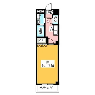 Villa 花水木【1階】の間取り