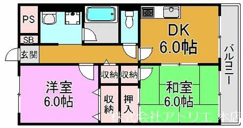アーバンライフ末広【8階】の間取り