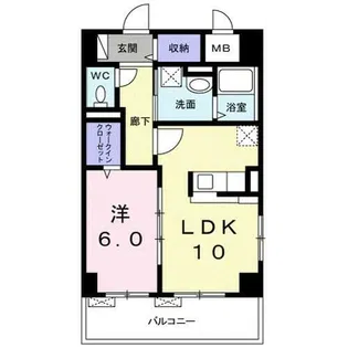 プログレスⅤ番館【6階】の間取り