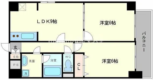 BGC難波タワー【11階】の間取り