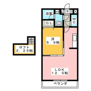 ヴィラKAN【3階】の間取り