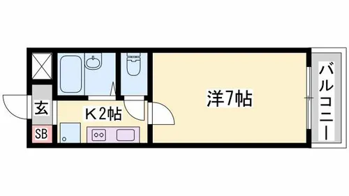 雅ガーデンハイツ【S306号室】の間取り