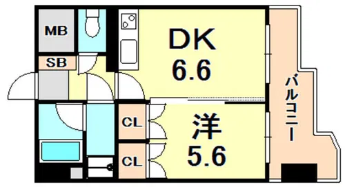 メゾンフローラ【5階】の間取り