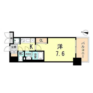 LUXE神戸WEST【2階】の間取り